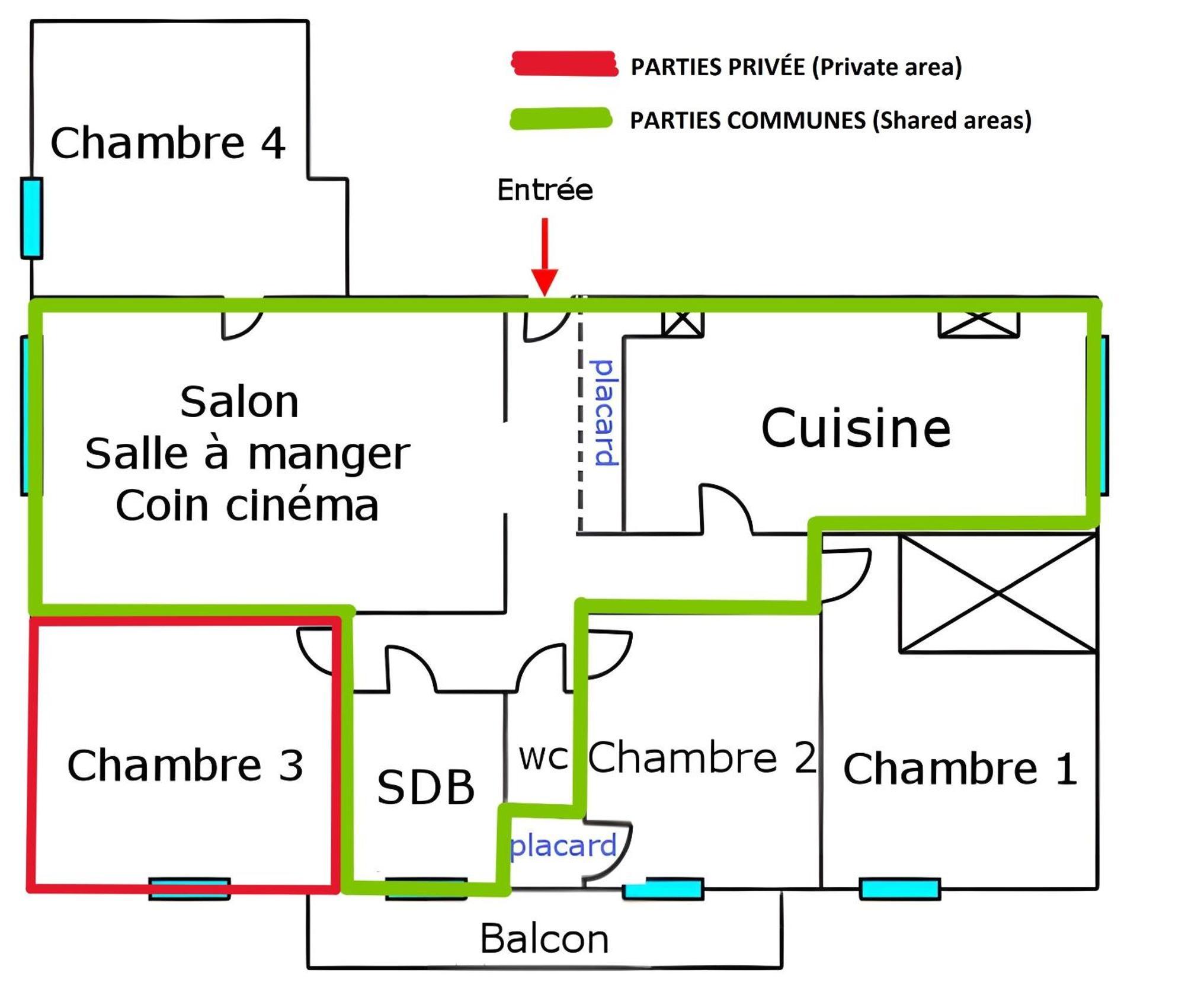 טולון Chambre En Colocation Fille, Proche Mer, Climatisation חדר תמונה
