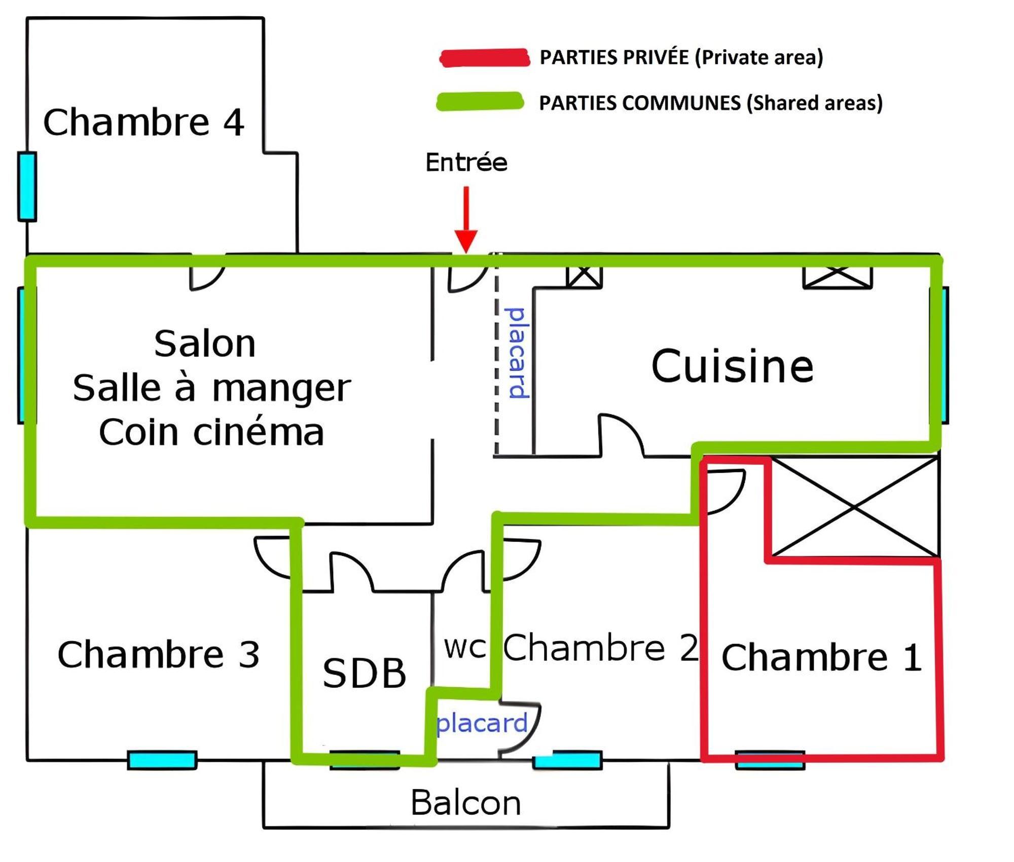 טולון Chambre En Colocation Fille, Proche Mer, Climatisation חדר תמונה